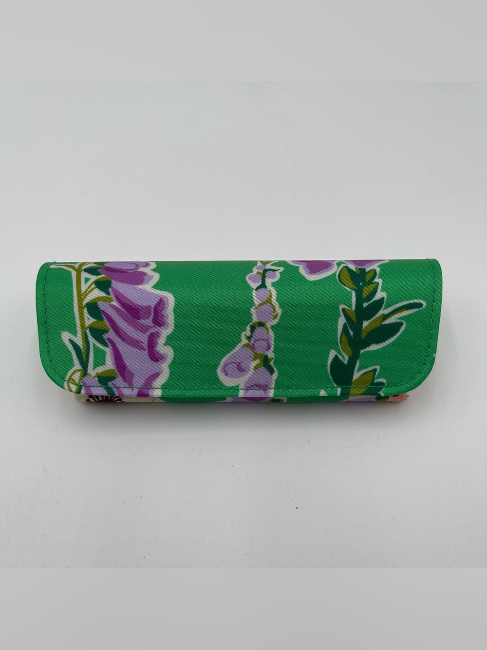Vera Bradley Eyeglass Case Foxglove Fields Green Pattern Reading Sunglasses